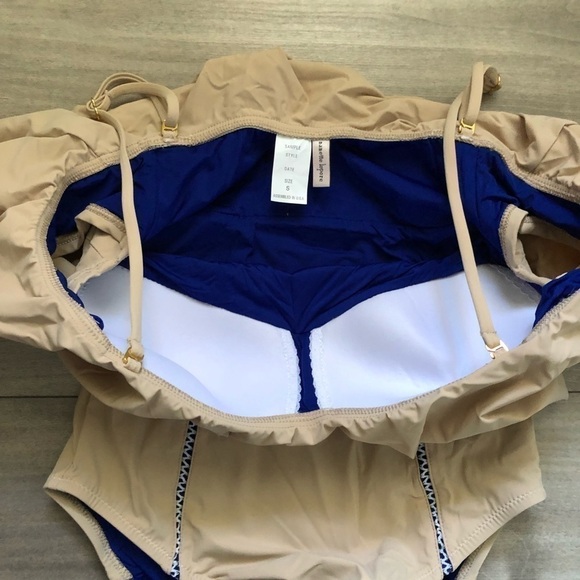New Nanette Lepore Nude Off Shoulder One Piece S - Picture 6 of 8